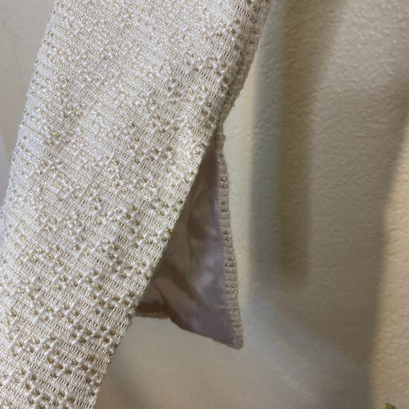 Nookie Queen Cropped Tweed Jacket in Ivory White Size Small NWT - Picture 5 of 8